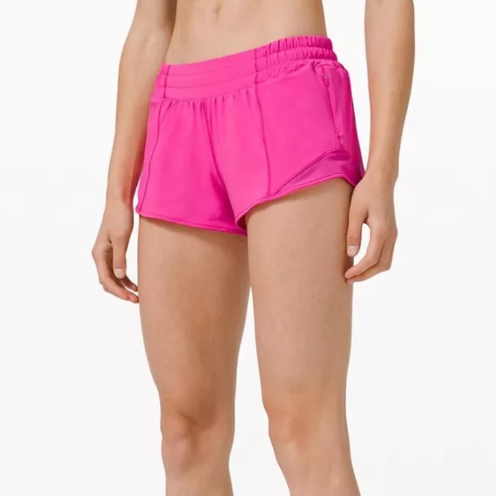 Lululemon Hotty Hot Low-Rise *2.5 - Pink